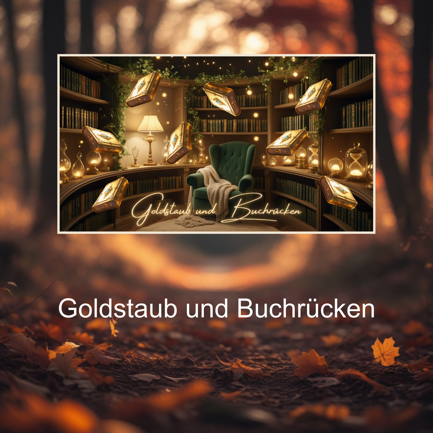 Goldstaub und Buchrücken