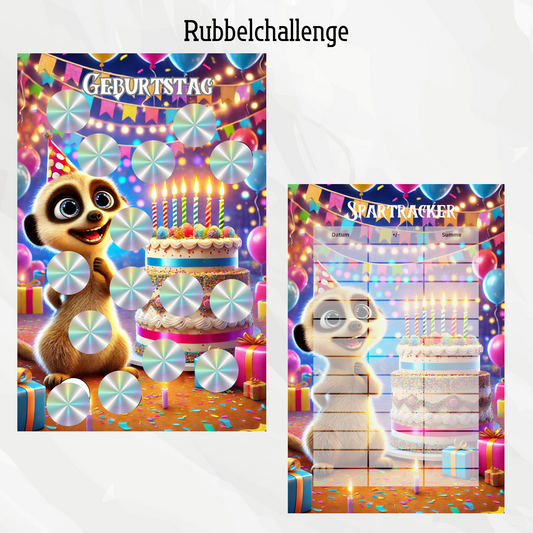 Sparchallenge Erdmännchen "Geburtstag"