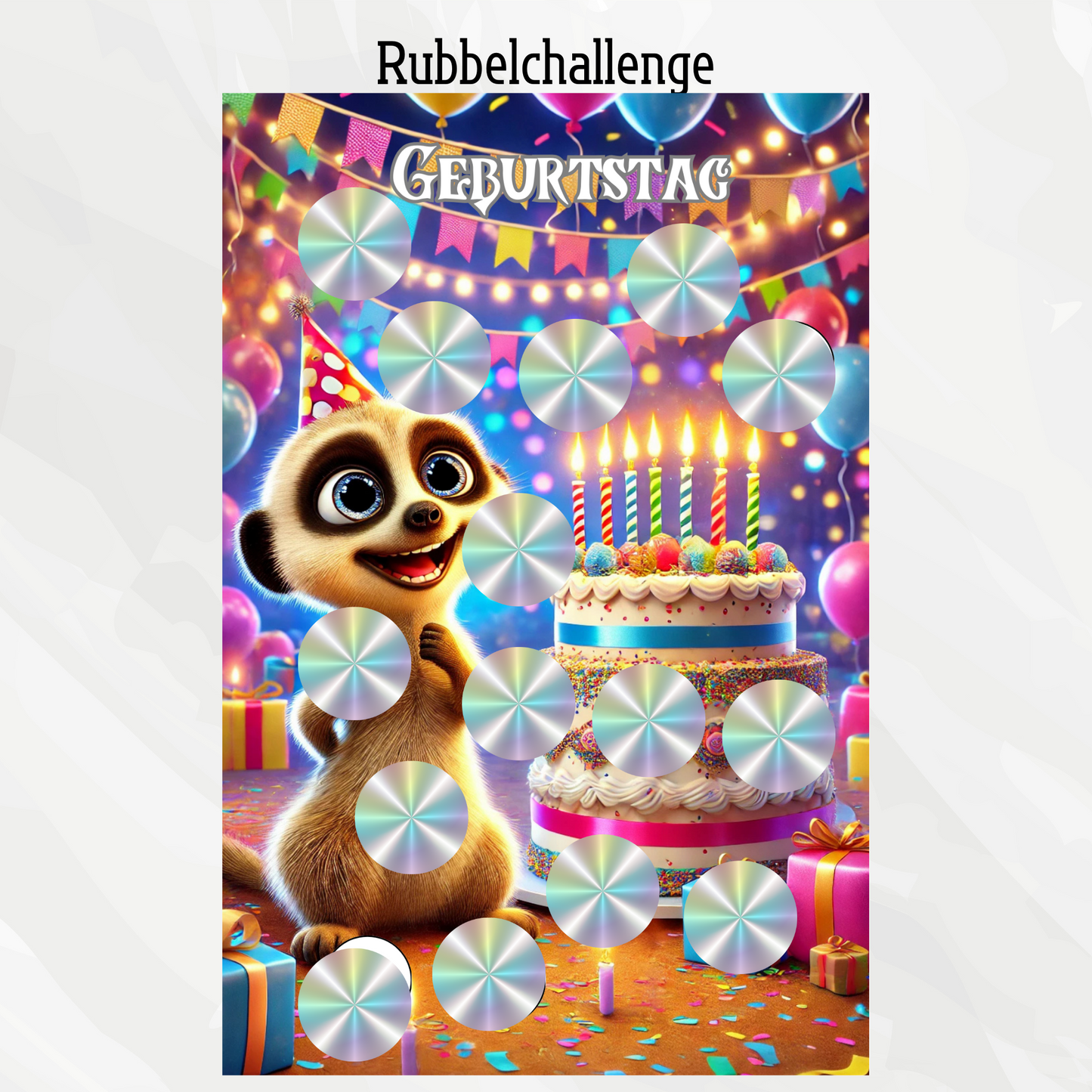 Sparchallenge Erdmännchen "Geburtstag"