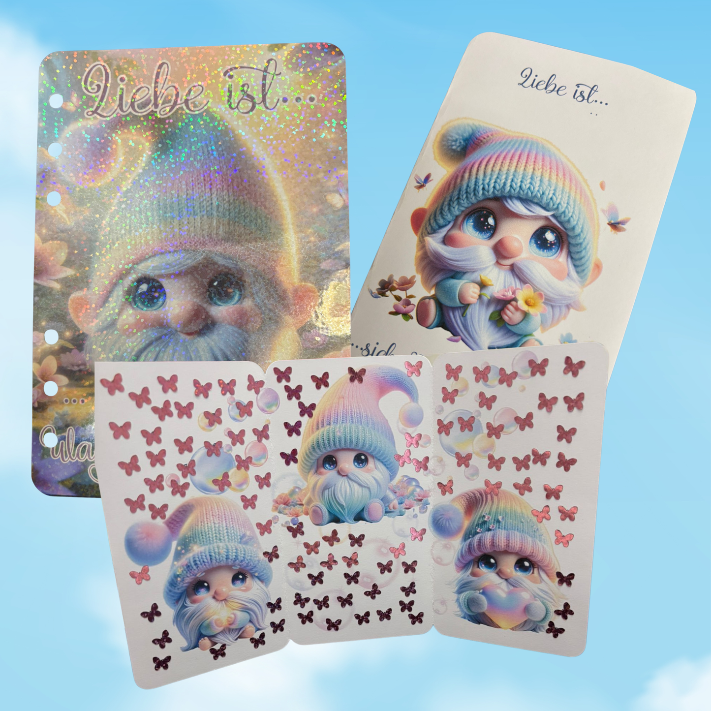 Liebe ist... Rubbelset + Deckblatt