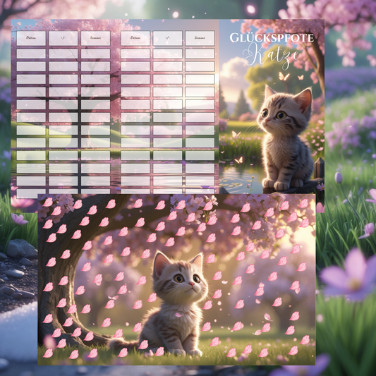 XXL Rubbelchallenge "Glückspfote Katze"