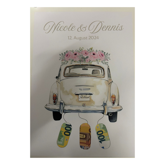 personalisiertes Geldgeschenk zur Hochzeit