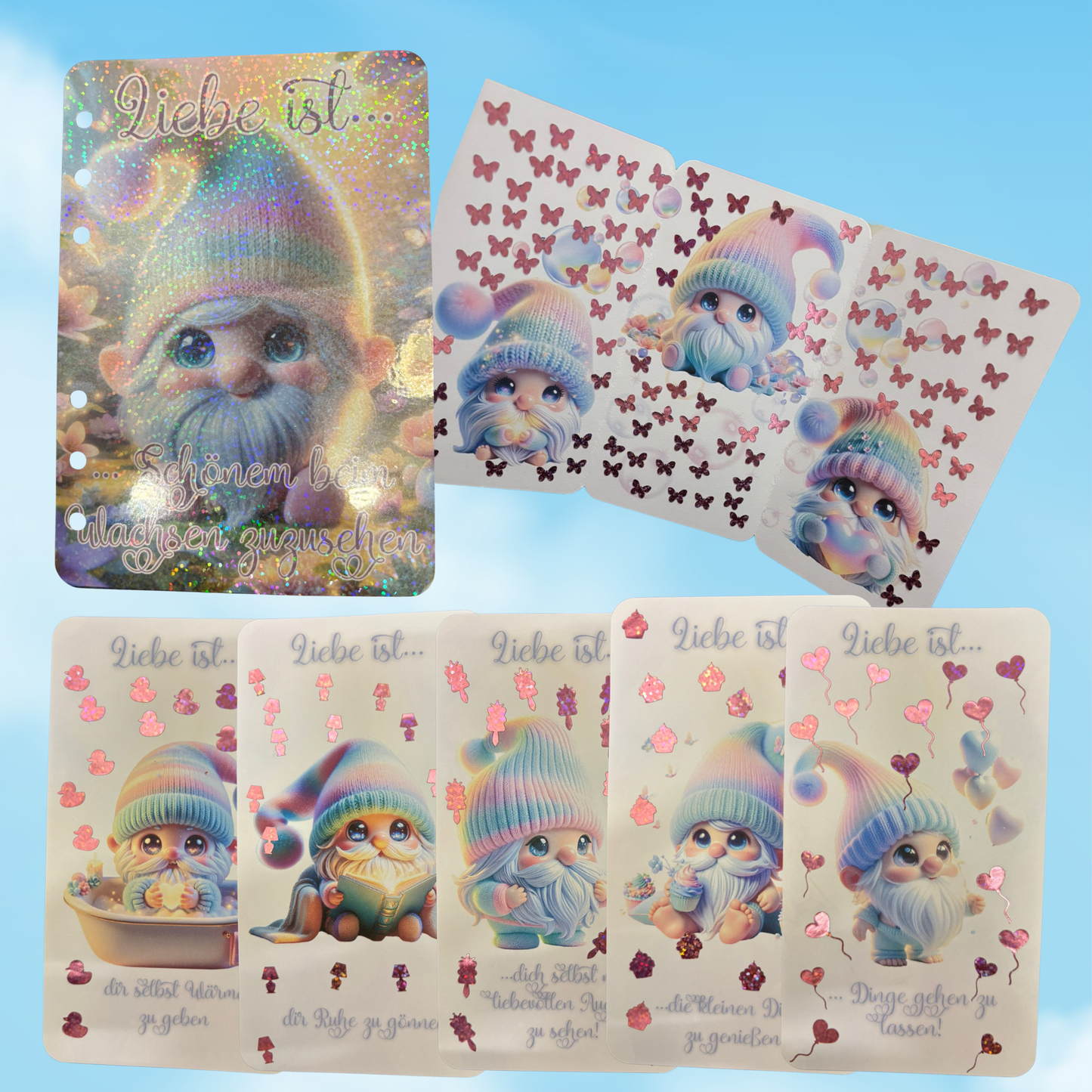 Liebe ist... Rubbelset + Deckblatt