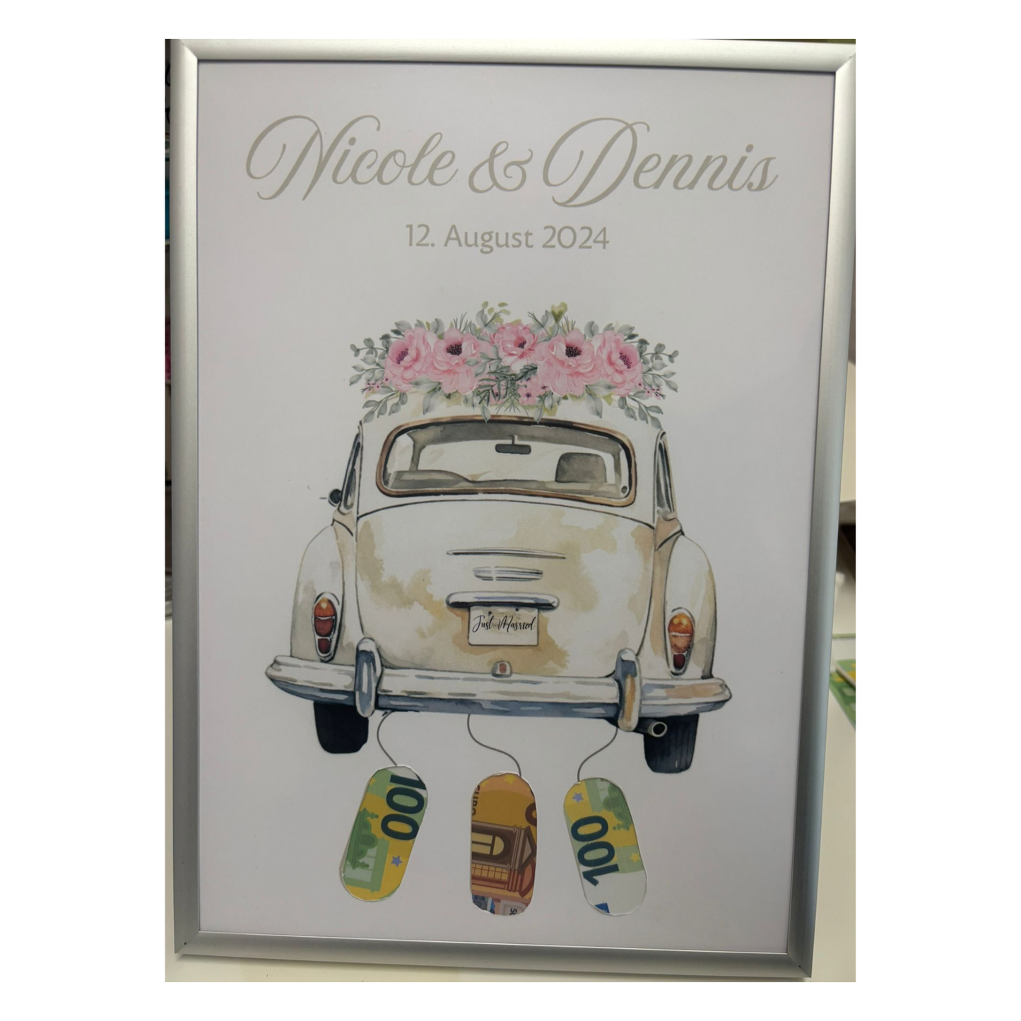 personalisiertes Geldgeschenk zur Hochzeit