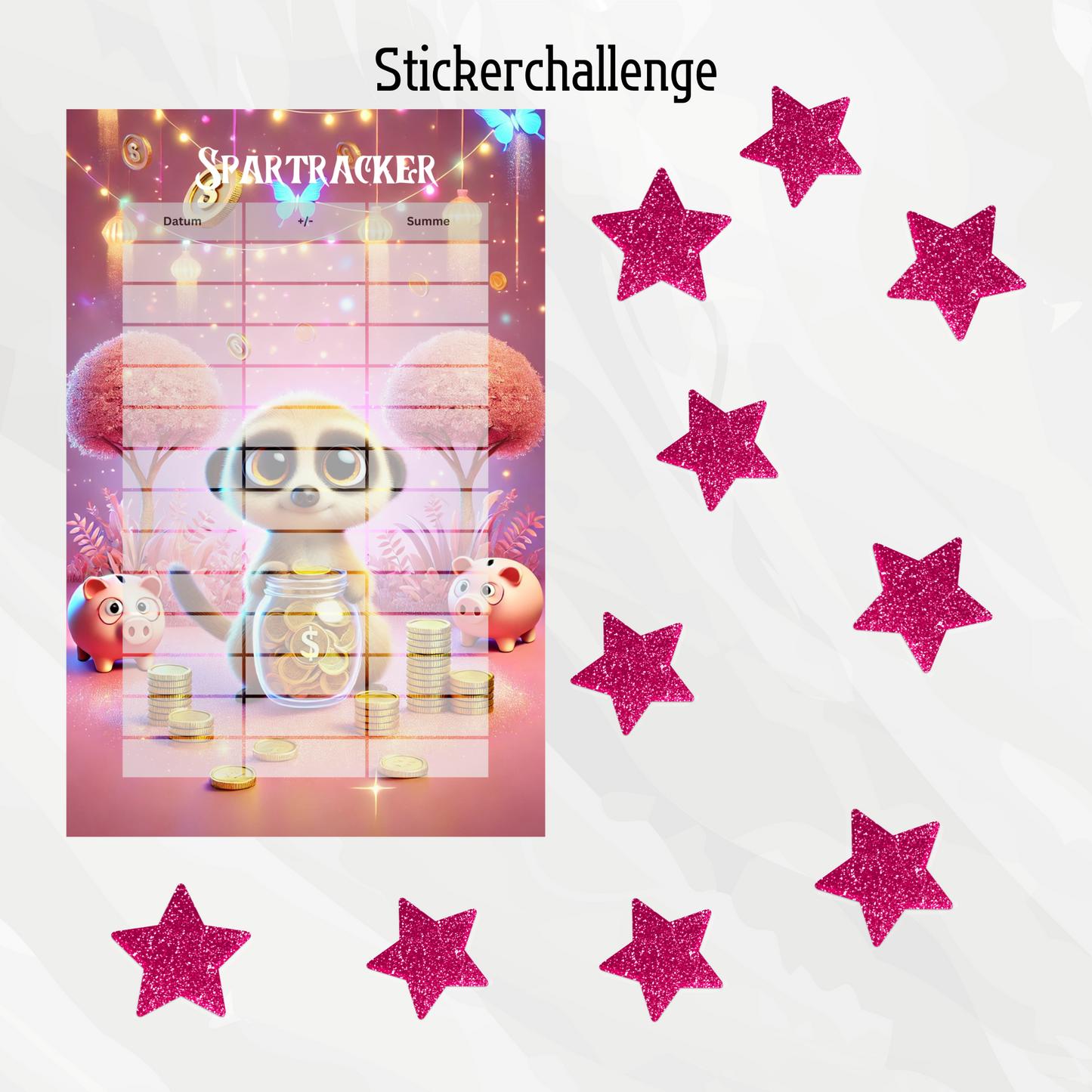 Sparchallenge Erdmännchen "Notgroschen"