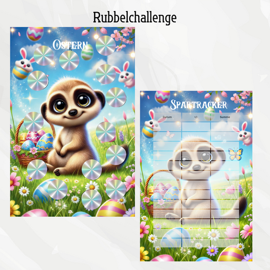 Sparchallenge Erdmännchen "Ostern"