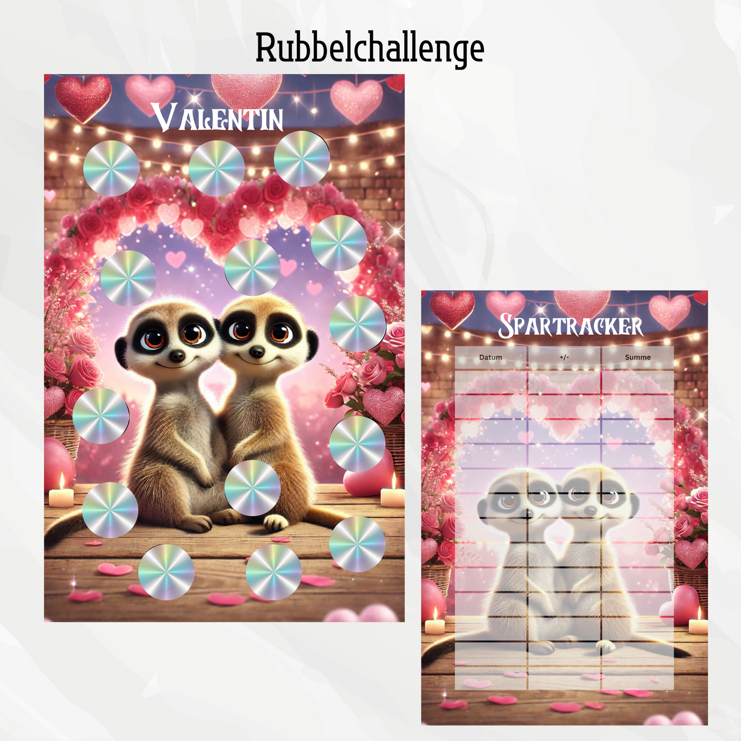Sparchallenge Erdmännchen "Valentine"