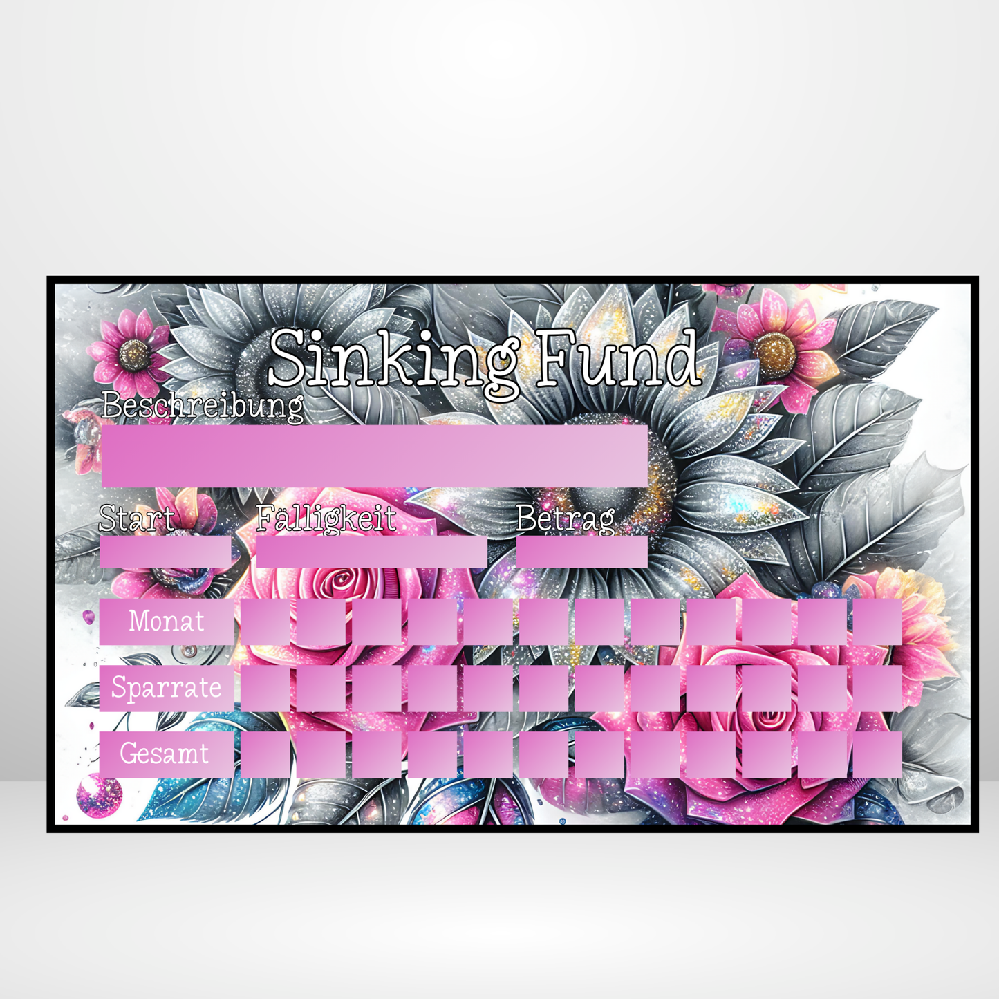 Sinking Fund Tracker "Floral"