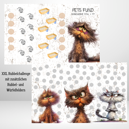 XXL Rubbelchallenge "Pets Fund Katze"