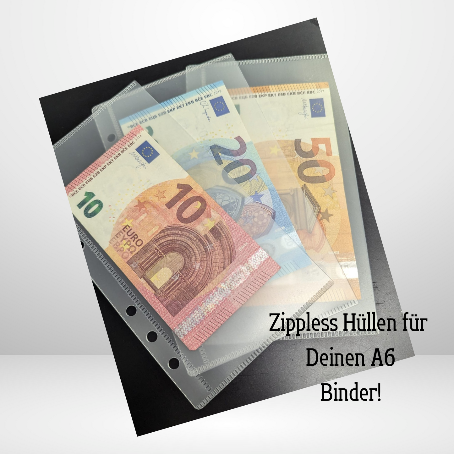 Zippless Umschläge für den A6 Binder