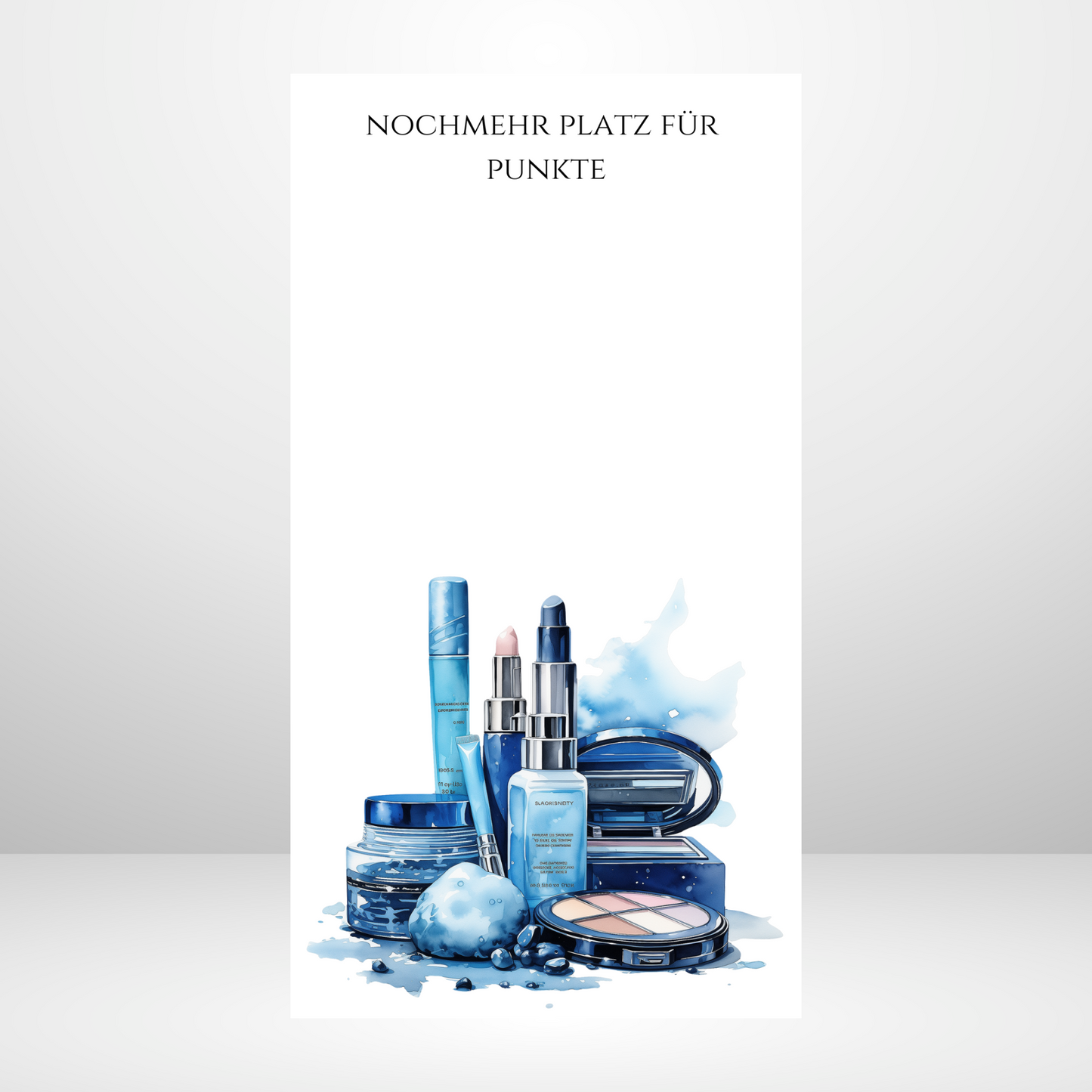 Klappkarte "nur ein Mädchen, dass Makeup liebt"