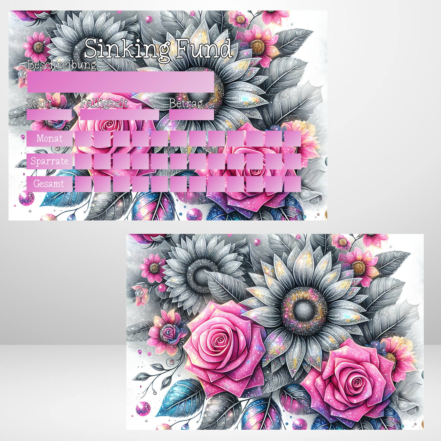 Sinking Fund Tracker "Floral"